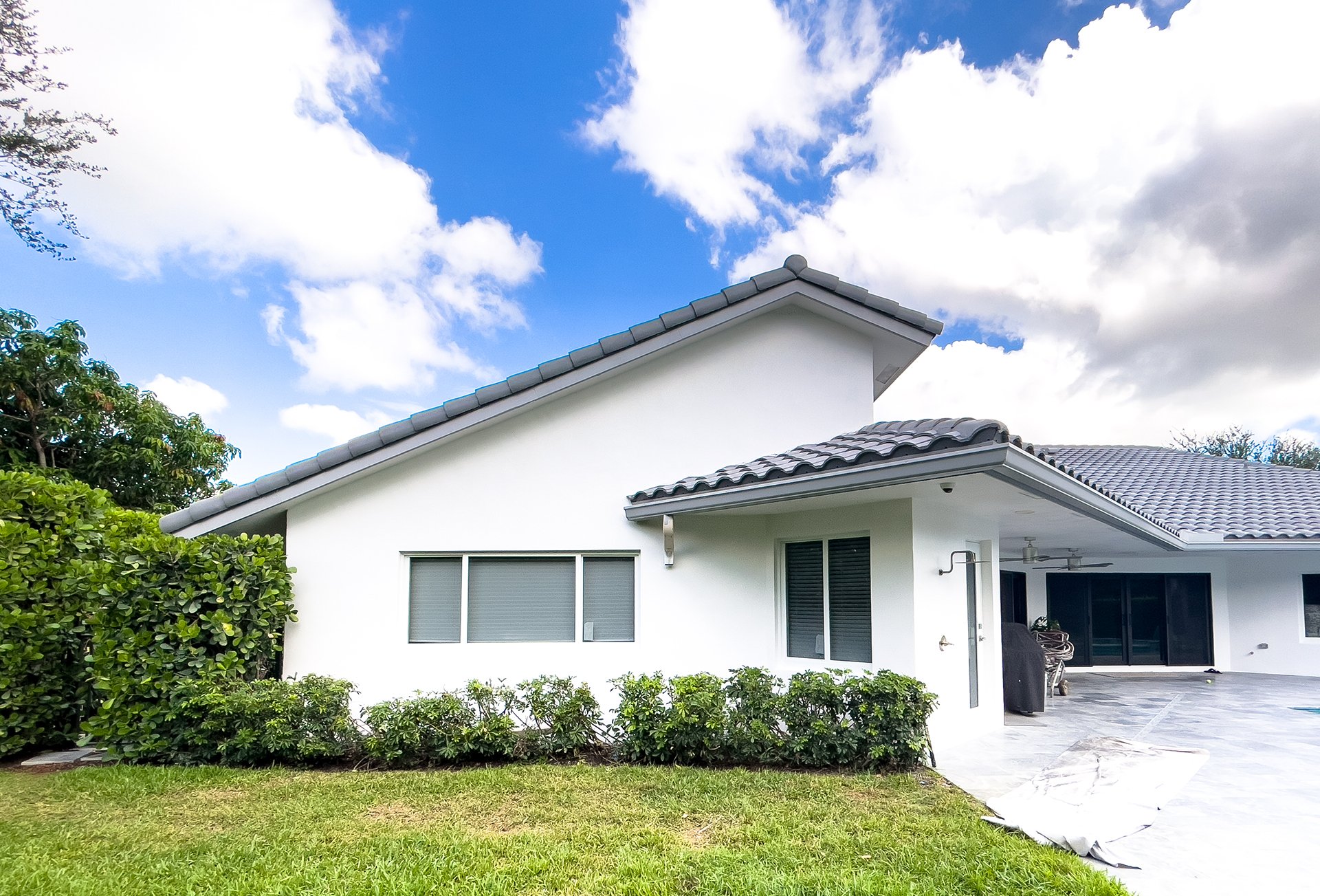 Home with repaired Stucco