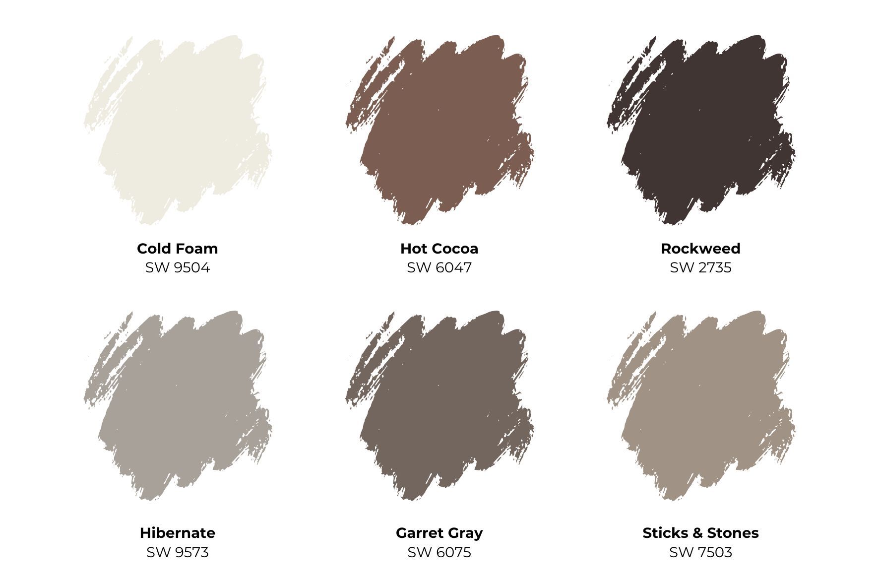 Sherwin Williams paint swatches