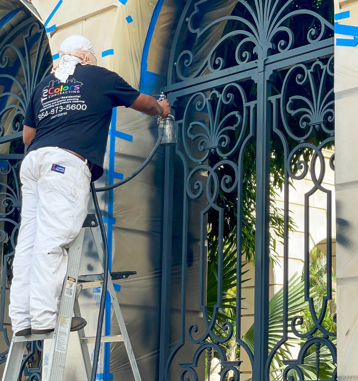 Tru Colors Contracting Works On Extensive Metal Refinishing Project In Palm Beach 