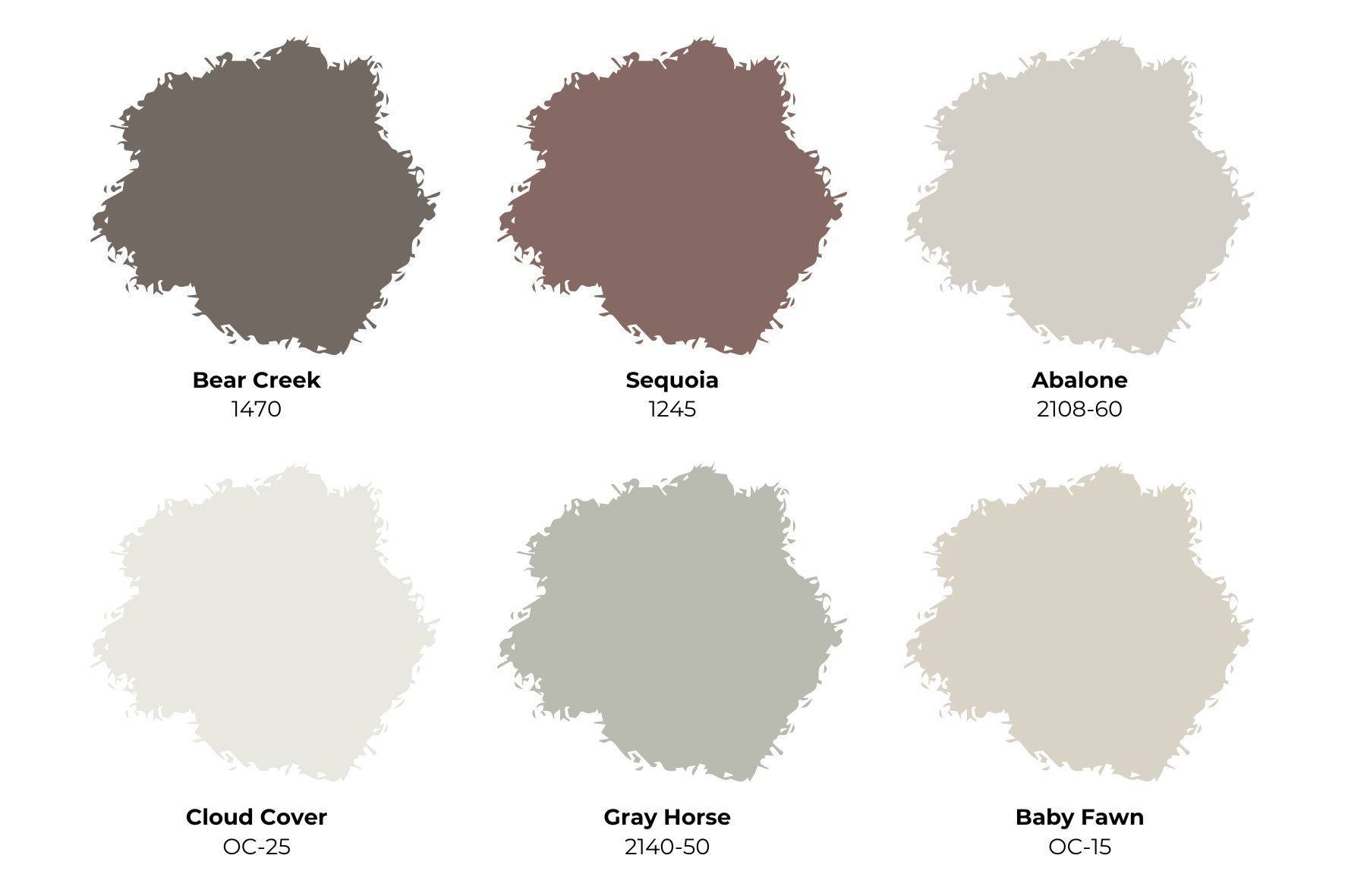 Benjamin Moore fall color palette