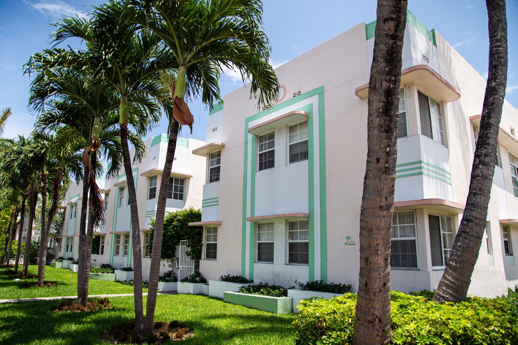 Art Deco apartment building in Miami Florida