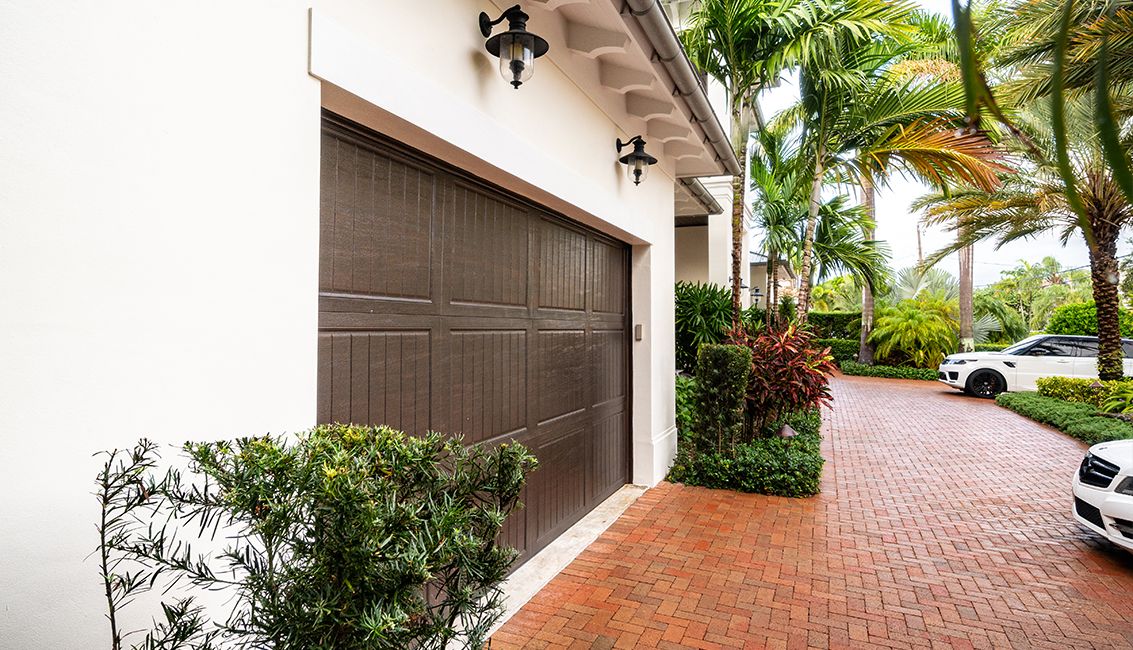 Exterior and garage of florida home