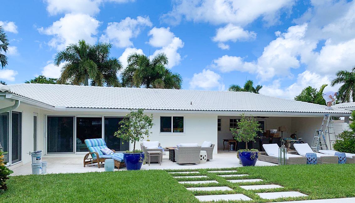 Modern florida home painted by tru colors contracting