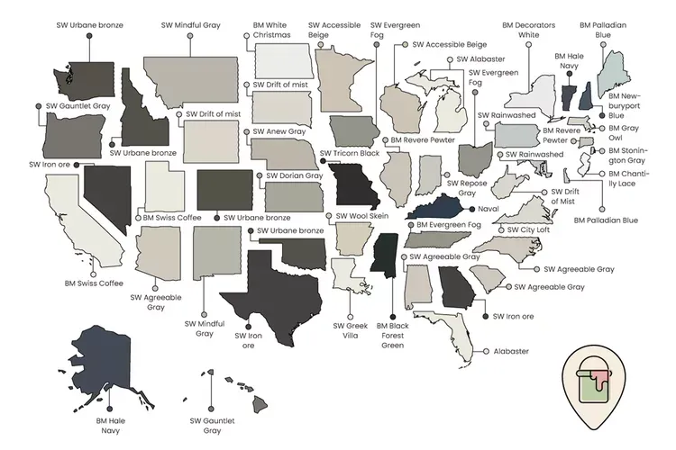 Unveiling America's Favorite Paint Colors: A Study in Neutrals 