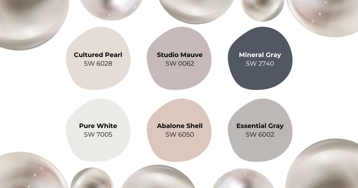 Pearl birthstone color palette