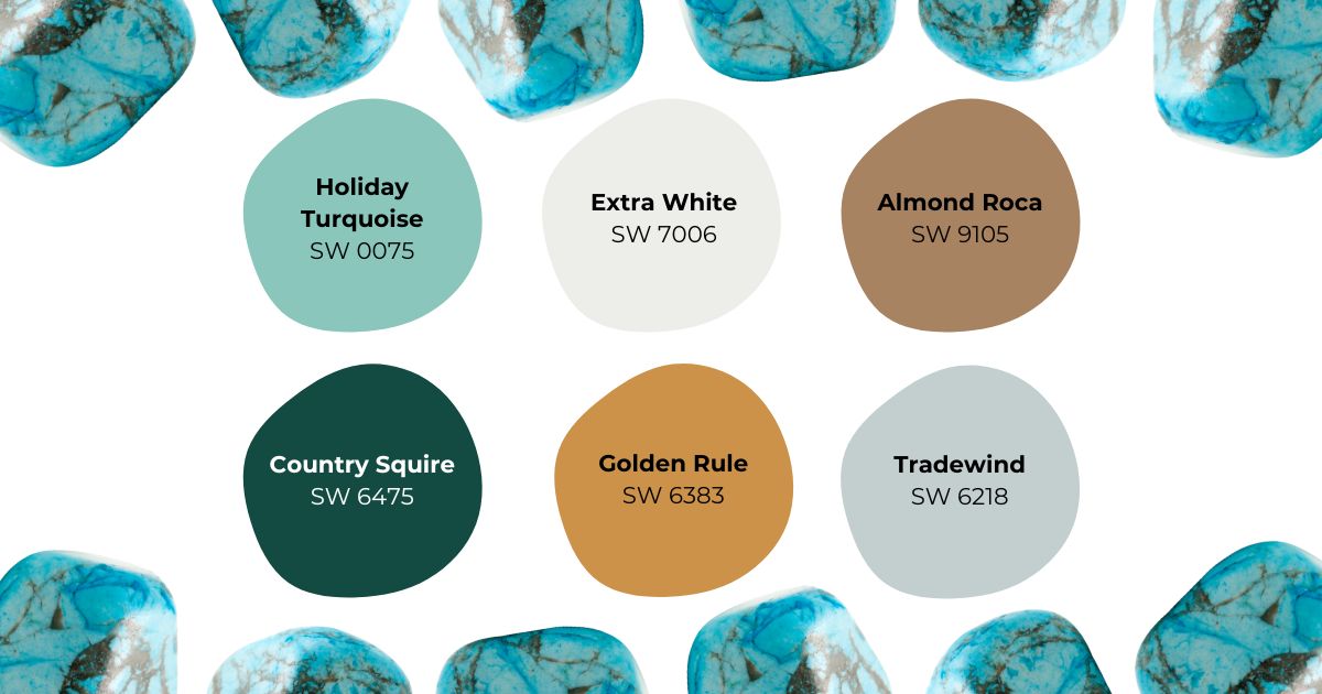 Turquoise color palette