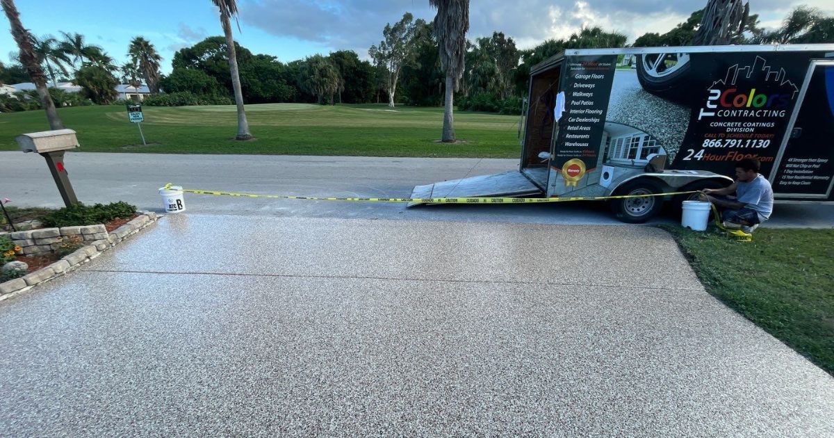 Tru Colors polyurea driveway