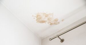 water damaged ceiling