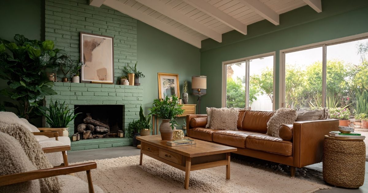 Green Florida Living Room