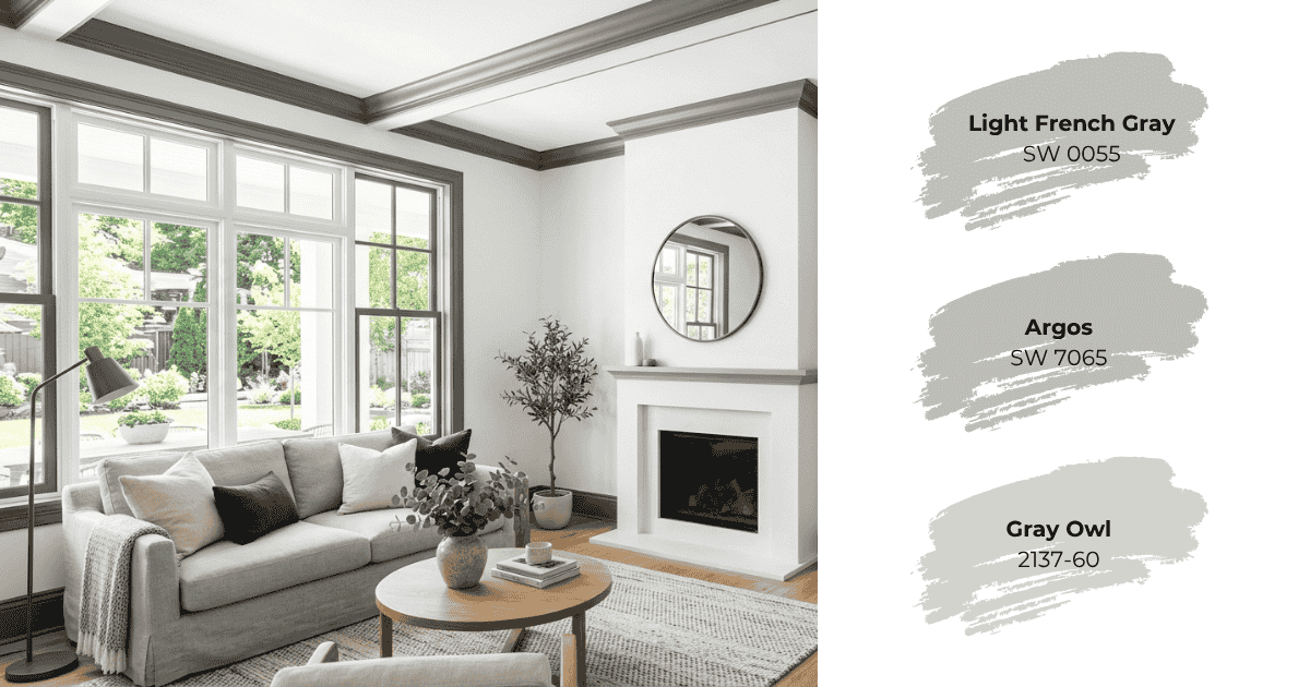 White interior with gray trim - Tru Colors Contracting White interior with gray trim