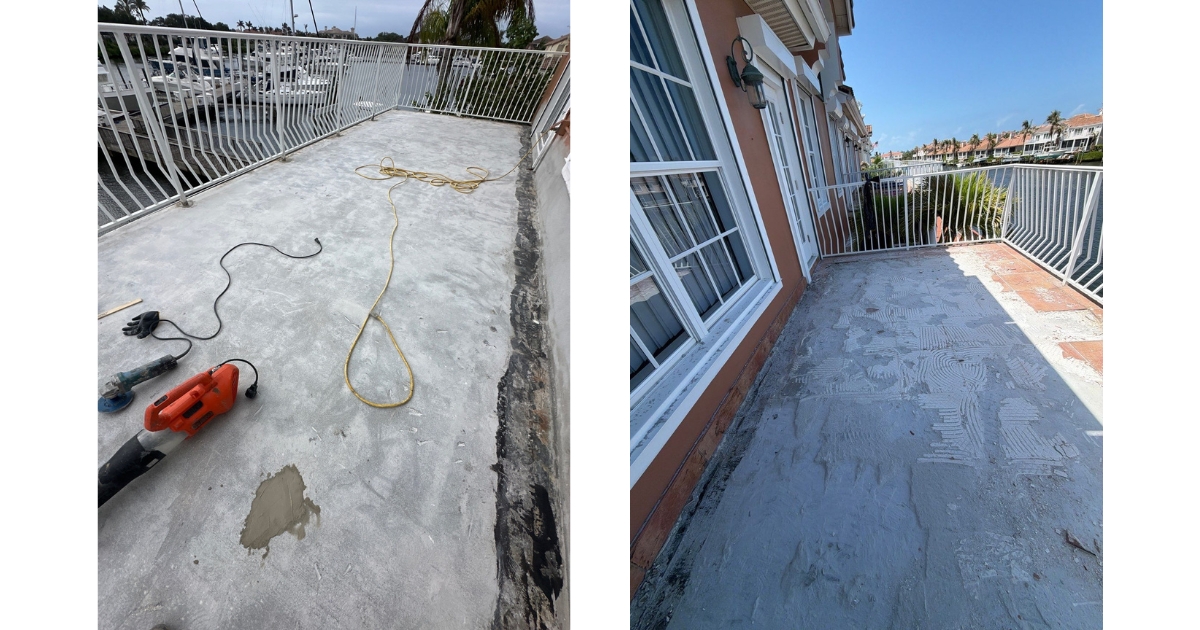 Balcony waterproofing process - Tru Colors Contracting Balcony waterproofing vero beach