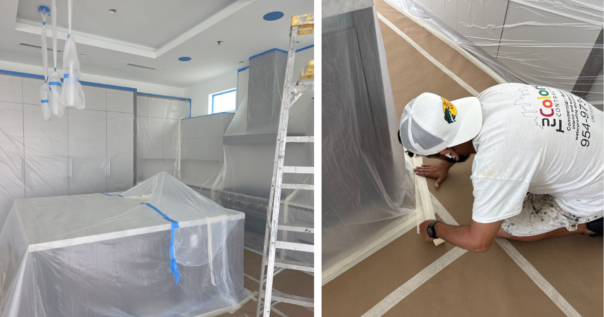 Interior painting prep in south florida - Tru Colors Contracting interior painting prep in south florida